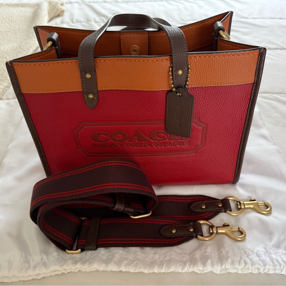 Coach Tote Field 2 way Handbag